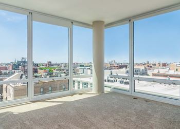 Corner Unit Skyline View at 24 S Morgan Apartments, Illinois, 60607